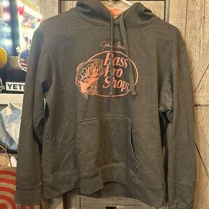 Bass Pro Shops pink and grey hoodie